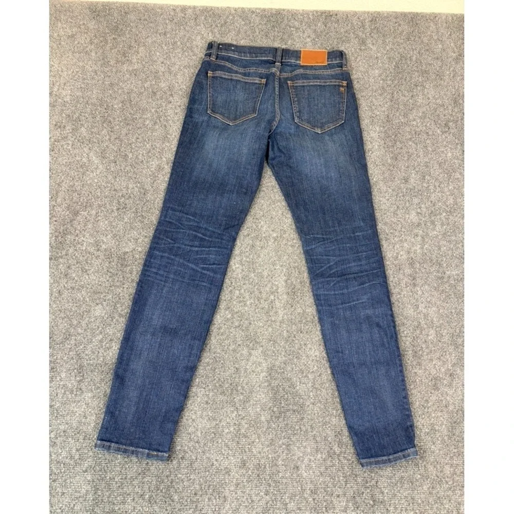 Madewell Women's Mid Rise Slim Fit Skinny Jeans Blue Medium Wash Denim Size 27